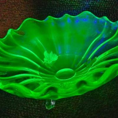 Uranium Glass Dish 