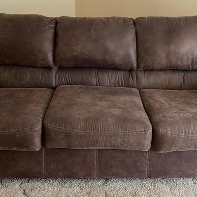 Brown Micro Fiber Couch 