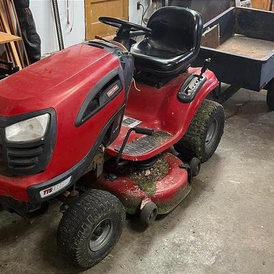 CRAFTSMAN YTS3000 Sitting Mower with Trailer