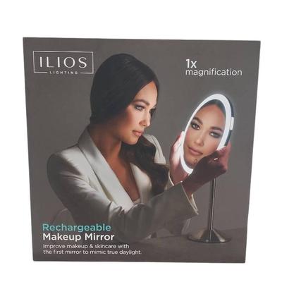 New In Box ILIOS Lighting Rechargeable Makeup Mirror