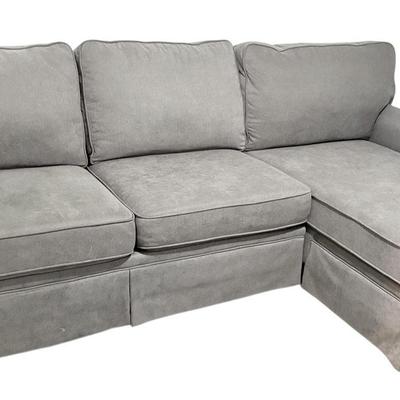 Bob's Furniture Gray Sectional Couch
