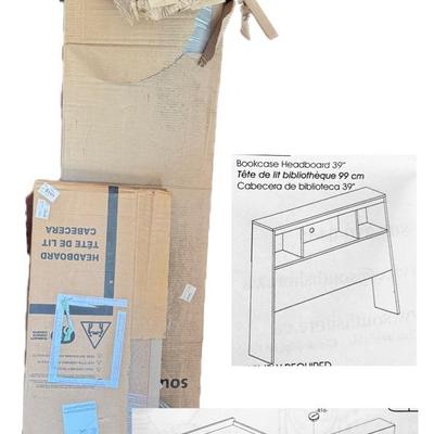 South Shore Bookcase Headboard & Bedframe