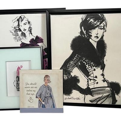 4 Beauty Room Canvas Wall Art Decor