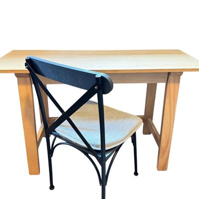 Basic Wood Desk With Chair