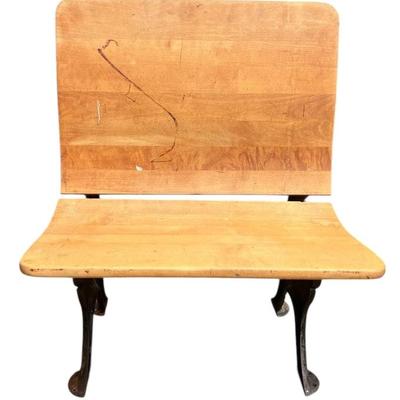 Antique Folding School Desk Chair
