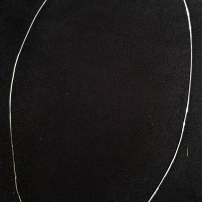 18” Dainty 14k White Gold Necklace