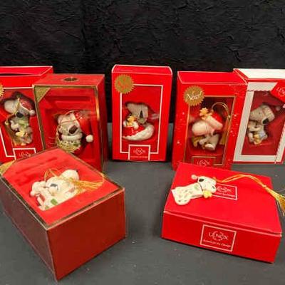 Sh314v lenox peanuts ornaments