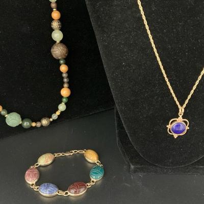 Sh642v 14 karat gold and stone jewelry
