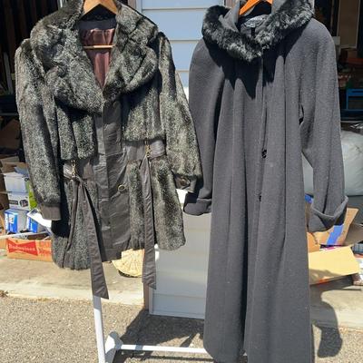 Jet Set Faux Fur Jacket SZ 12/Donny Brook Coat SZ 8