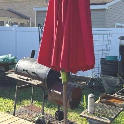 Lot 143:  Umbrella With Granite Stand