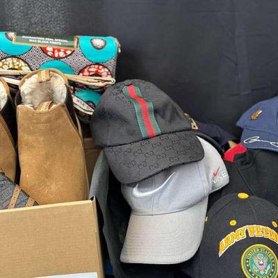 Lot 170:  UGG’s Size 12, Appear New In Box, Hats, Hats Hats, Gloves, Gun Holders