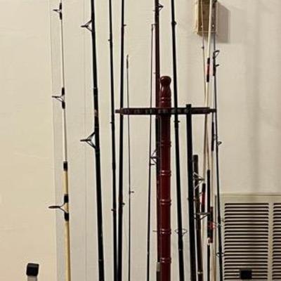Lot 309: Assorted Fishing Rod Lot – Various Brands & Styles