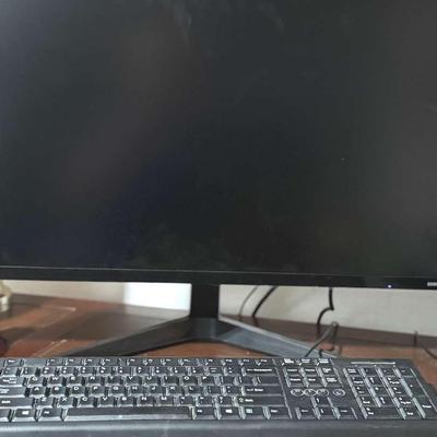 Lot 135: Samsung Monitor , HP Keyboard , And Brother Printer