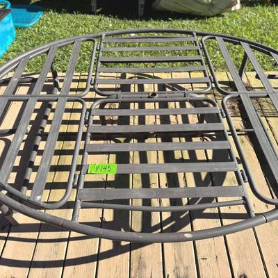 Lot 145:  Outdoor Daybed W/ Opening For Umbrella/Needs New Cushion