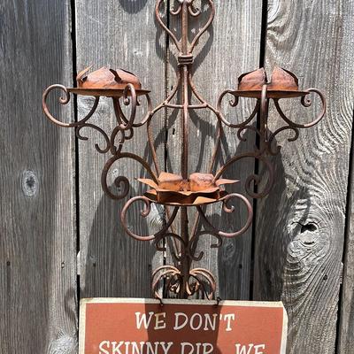 Iron Patio Decor