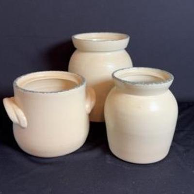 Set Of 3 Crocks 