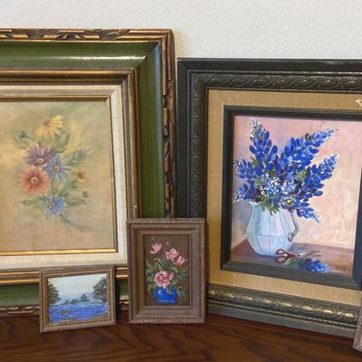 Beautiful Vintage Paintings & Chalk Artwork