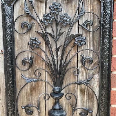 Floral Metal Wall Patio Decor