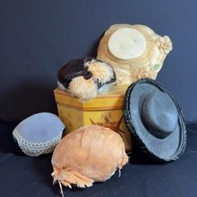 Vintage Hats and Hat Box!