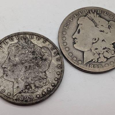 1899-O & 1899-S Morgan Silver Dollars