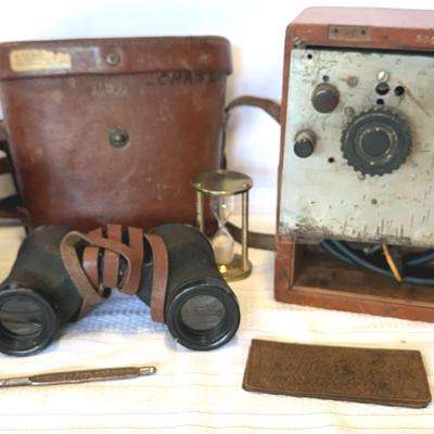 Vintage Camera, Binoculars +