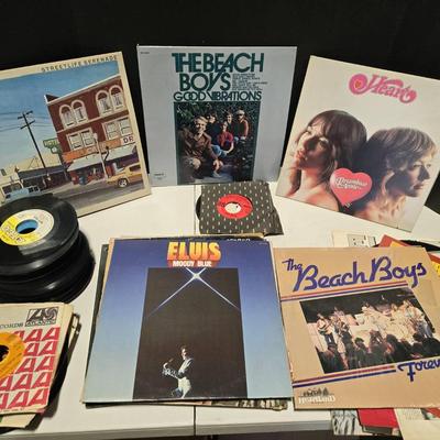 Vintage Vinyl Records Elvis, Beach Boys, Billy Joel 