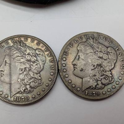 1879 & 1879-S Morgan Silver Dollars