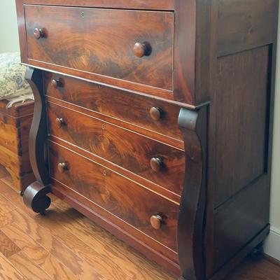 Antique Linen Chest Of Drawers