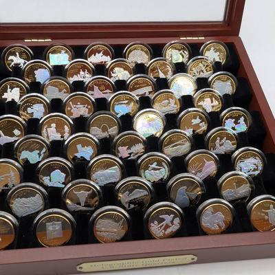 State Quarter Holographic Set w/ Display Cases