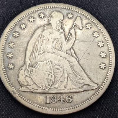 1846-O Seated Liberty Silver Dollar