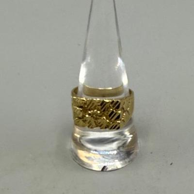 14k Yellow Gold Nugget Ring 