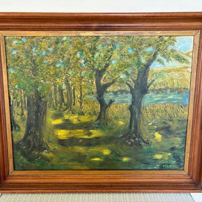 Original Paint On Board, Framed, Signed