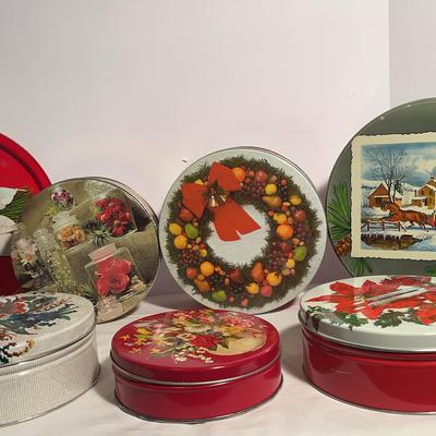 Vintage Festive Tins 