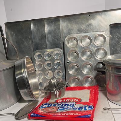 Vintage Metal Cookware - Juicer, Muffin Pans, Strainer Pot, More! 