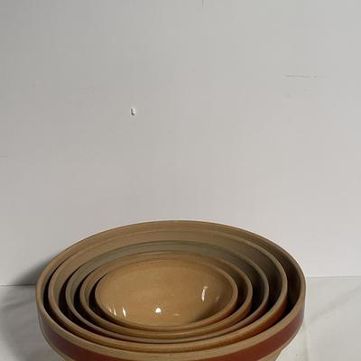 Vintage Grès De Gien France Bowl Set - Of 5