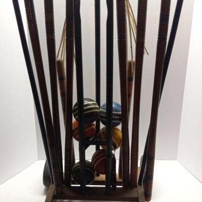 Vintage Croquet Set