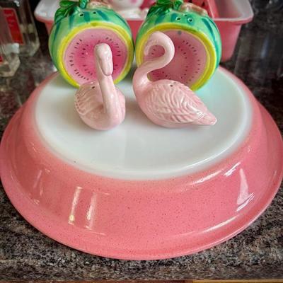 Flamingo Pink Pyrex