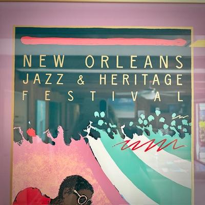 1985 New Orleans Jazz & Heritage Festival poster