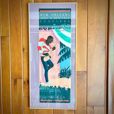 1985 New Orleans Jazz & Heritage Festival poster