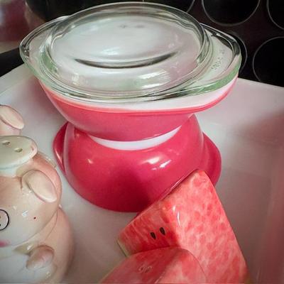 Flamingo Pink Pyrex