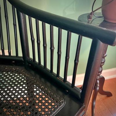 Vintage bamboo and caned chair