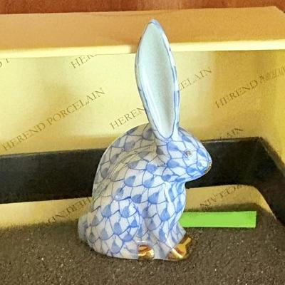 Herend porcelain hand-painted fishnet animals