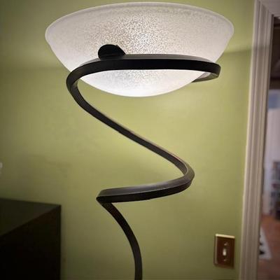 Enzo Ciampalini "Alfea" floor lamp with Murano glass shade