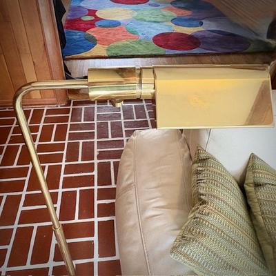 Brass floor lamp