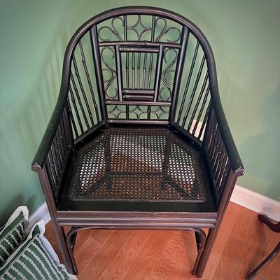 Vintage bamboo and caned chair