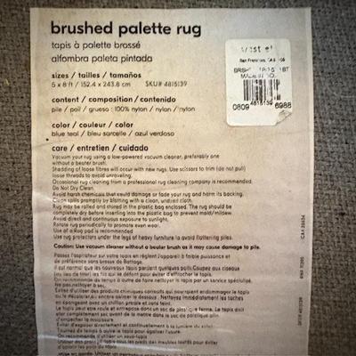West Elm "Brushed Palette" 5x8 area rug