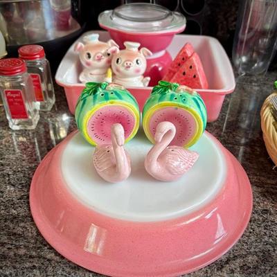Flamingo Pink Pyrex