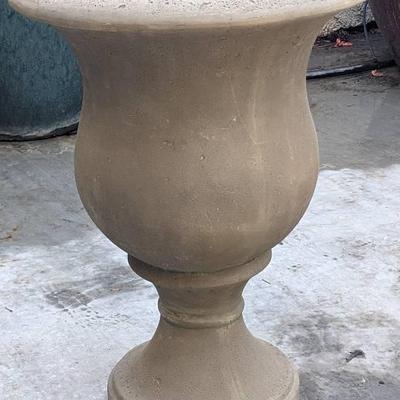 21.25"H Cast Stone Fiberglass Urn Style Planter