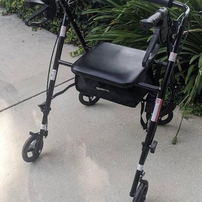 Medline Guardian Freedom Ultra Light Rollators Rolling Walker With Seat