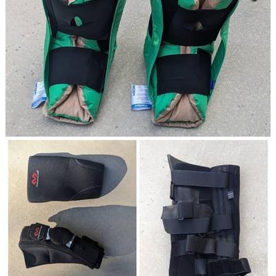 Pair Of EHOB TruVue Heel Protectors, 3 Knee Braces & 1 Leg Brace